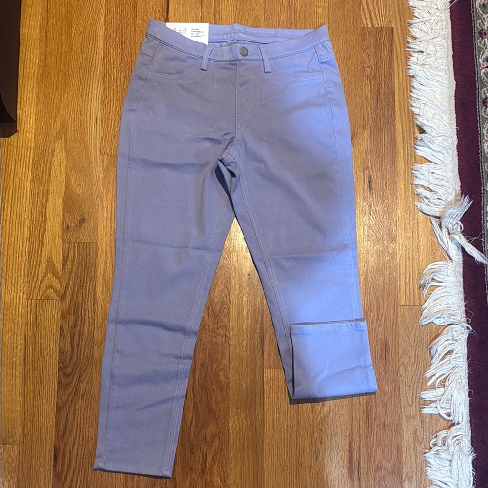 Women's Uniqlo Stretch Straight Leg Periwinkle Size M